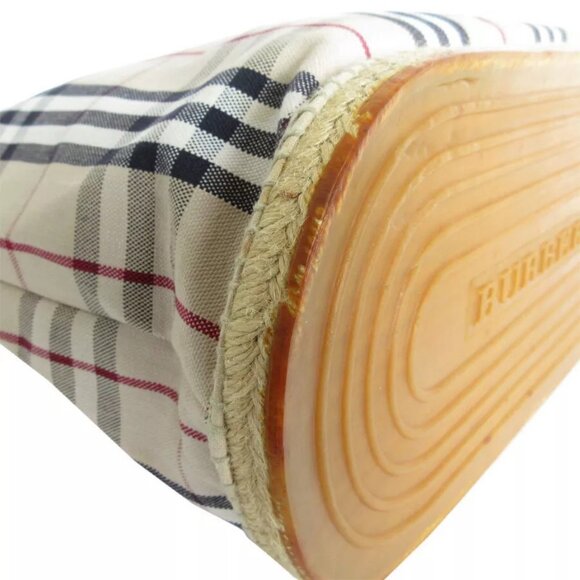 Auth BURBERRY Nova Check Handbag Tote Bag Beige / multicolor canvas/rubber - Picture 9 of 11